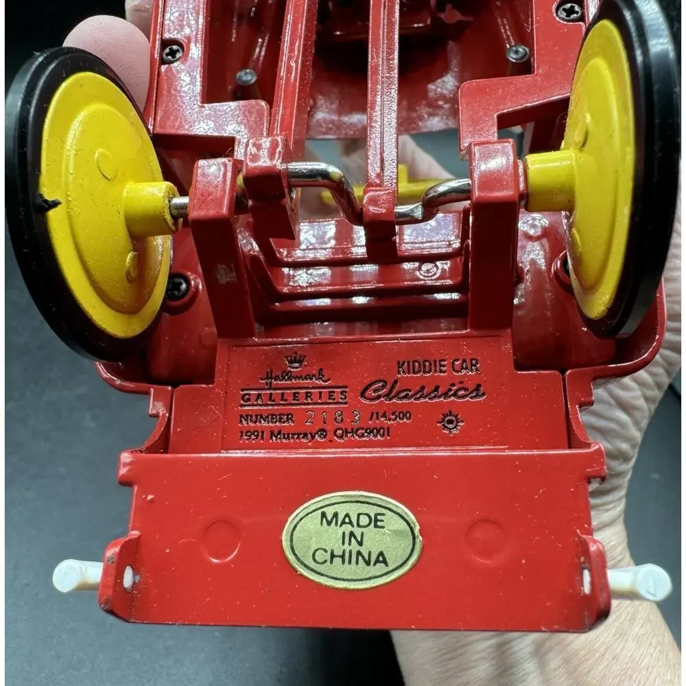 Hallmark Kiddie Car Classics Fire Dept Pedal Car 1991 Numbered No Box -S1